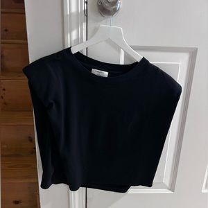 Aritzia shirt with shoulder pads babaton